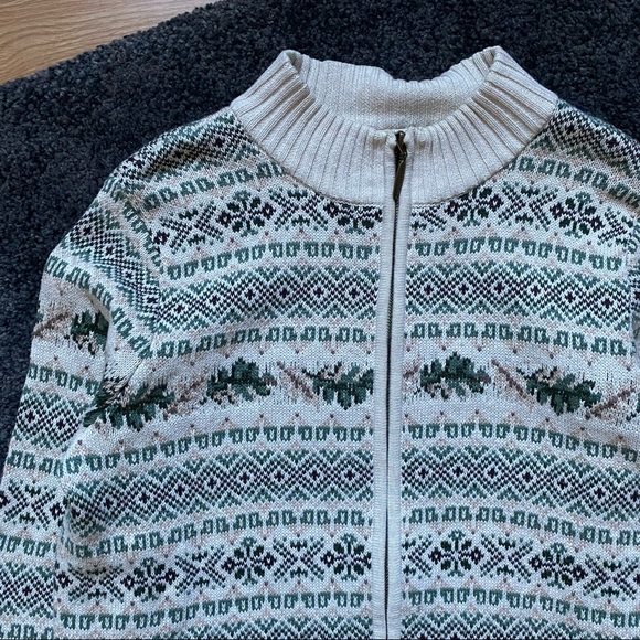 Vintage Northern Reflections Knitted Cardigan Sweater - Picture 2 of 4